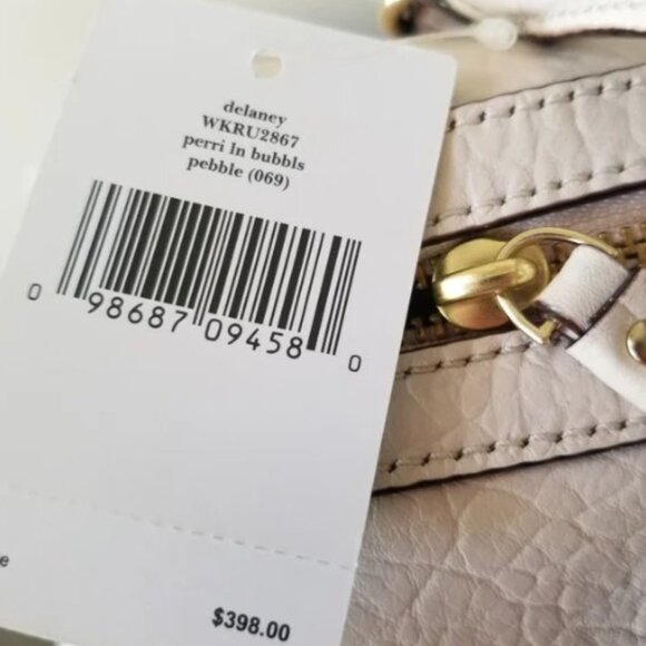 NWT Kate Spade Perri Lane Bubbles Perforated Pebbled Leather Crossbody Satchel - Picture 6 of 10